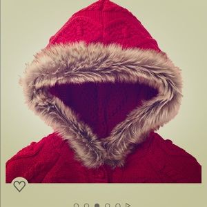 Cable sweater onesie